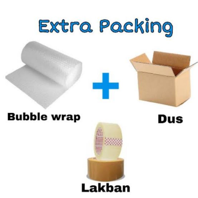 

EXTRA PACKING, BUBLE WRAP, KARDUS LAKBAN. SUPER AMAN