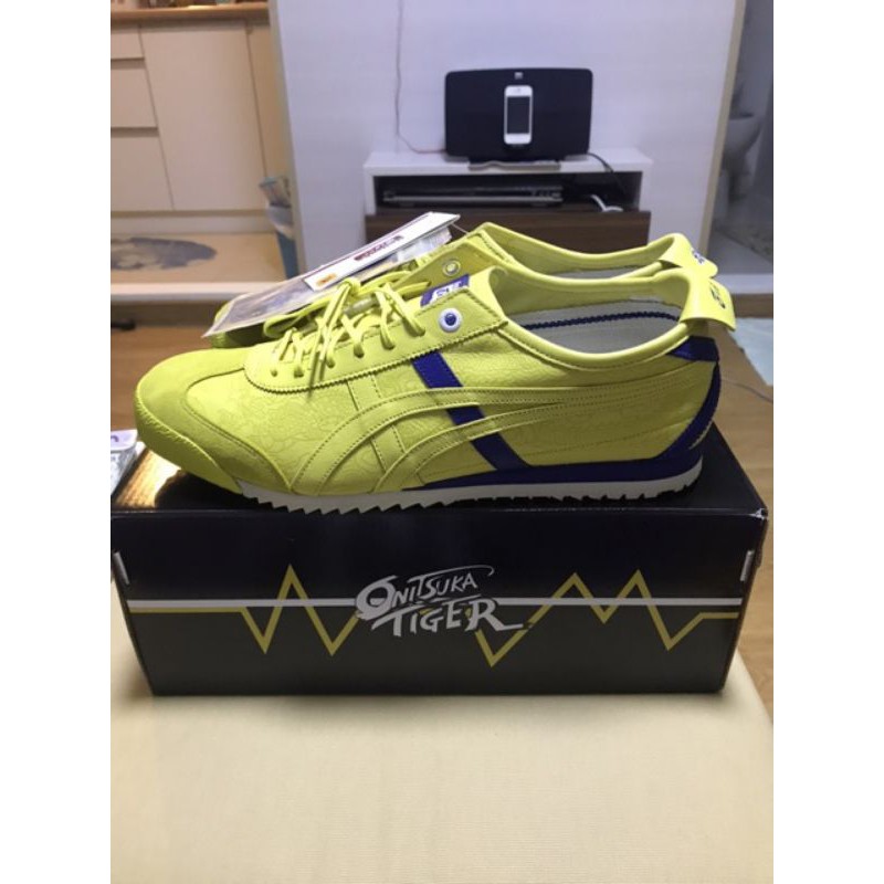 sepatu onitsuka tiger street fighter yellow blue original