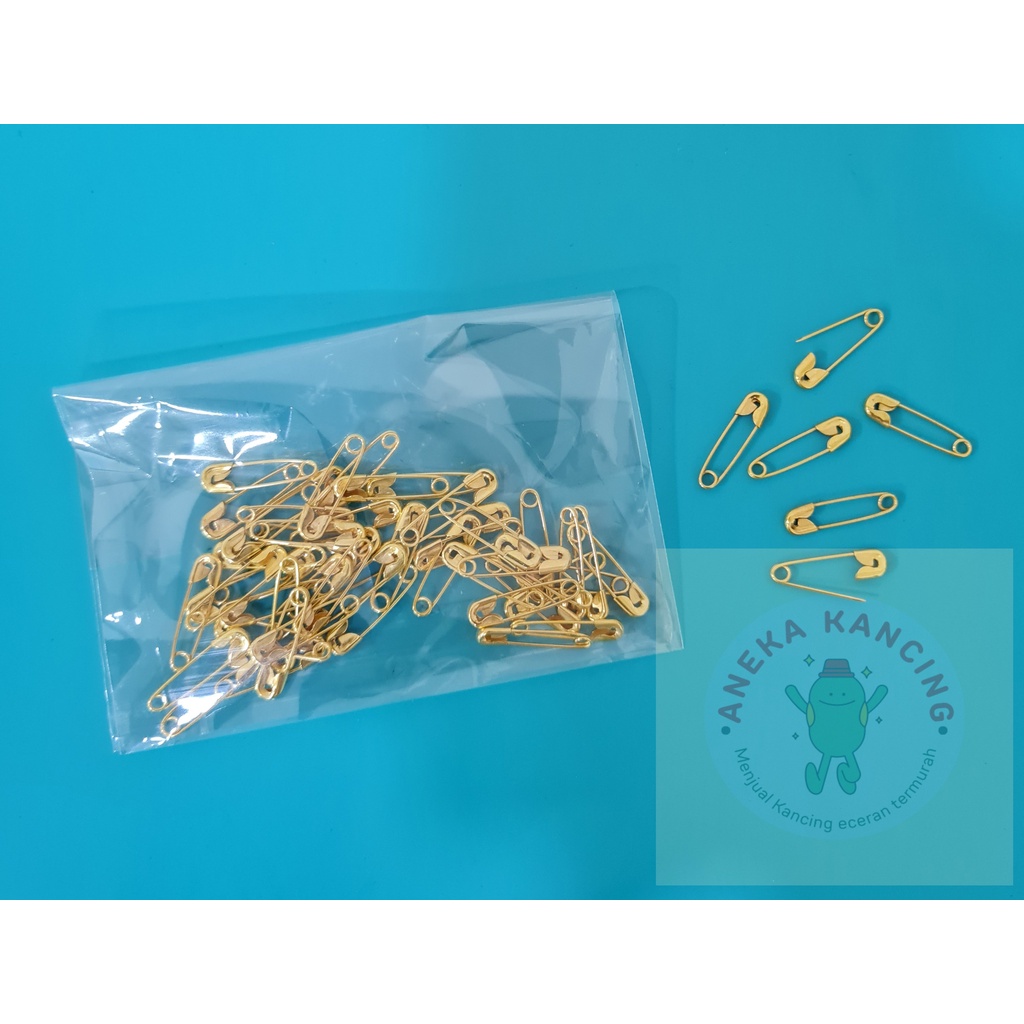 [50 pcs] Peniti Emas Kecil Eceran / Peniti Kecil Emas / Peniti Gold Kecil / Peniti Hijab / Peniti Ba