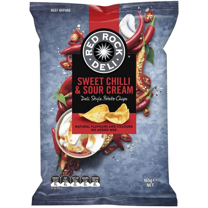 

#HANDCARRY Red Rock Deli Sweet Chilli & Sour Cream 165g - UFOHCR1638