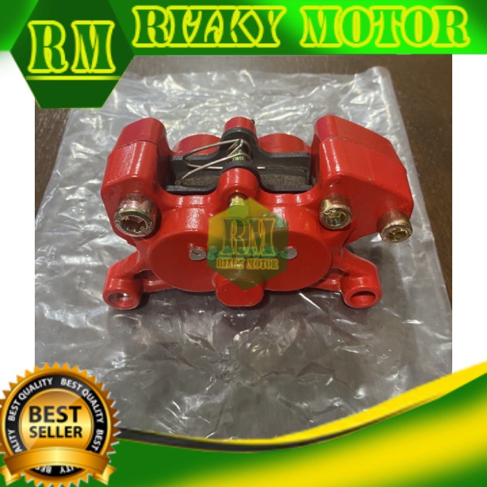 Red Kaliper Mini Brembo 4 Piston Universal Motor Piringan Dispad Rem Top Produk RM1132