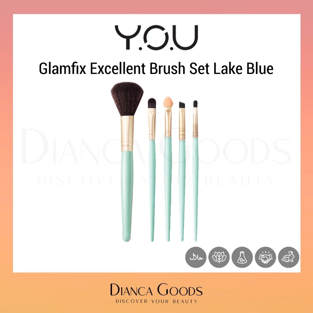 YOU Glamfix Excellent Brush Set Lake Blue [YOU 152] | Diancagoods