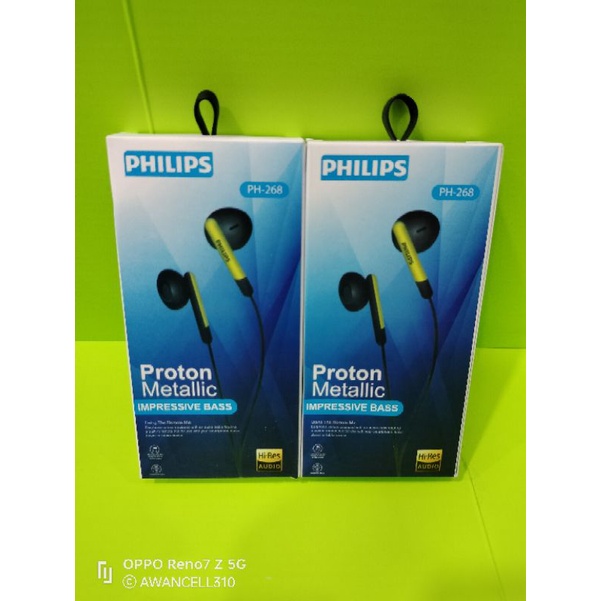 HF handsfree headset earphones impressive bass Philips PH-268