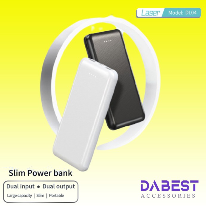 PowerBank Laser DL04 Fast Charging Garansi 1tahun FREE Headser Laser