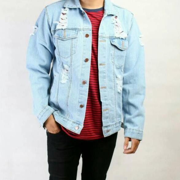 5500 Model Jaket Jeans Untuk Pria Terbaru