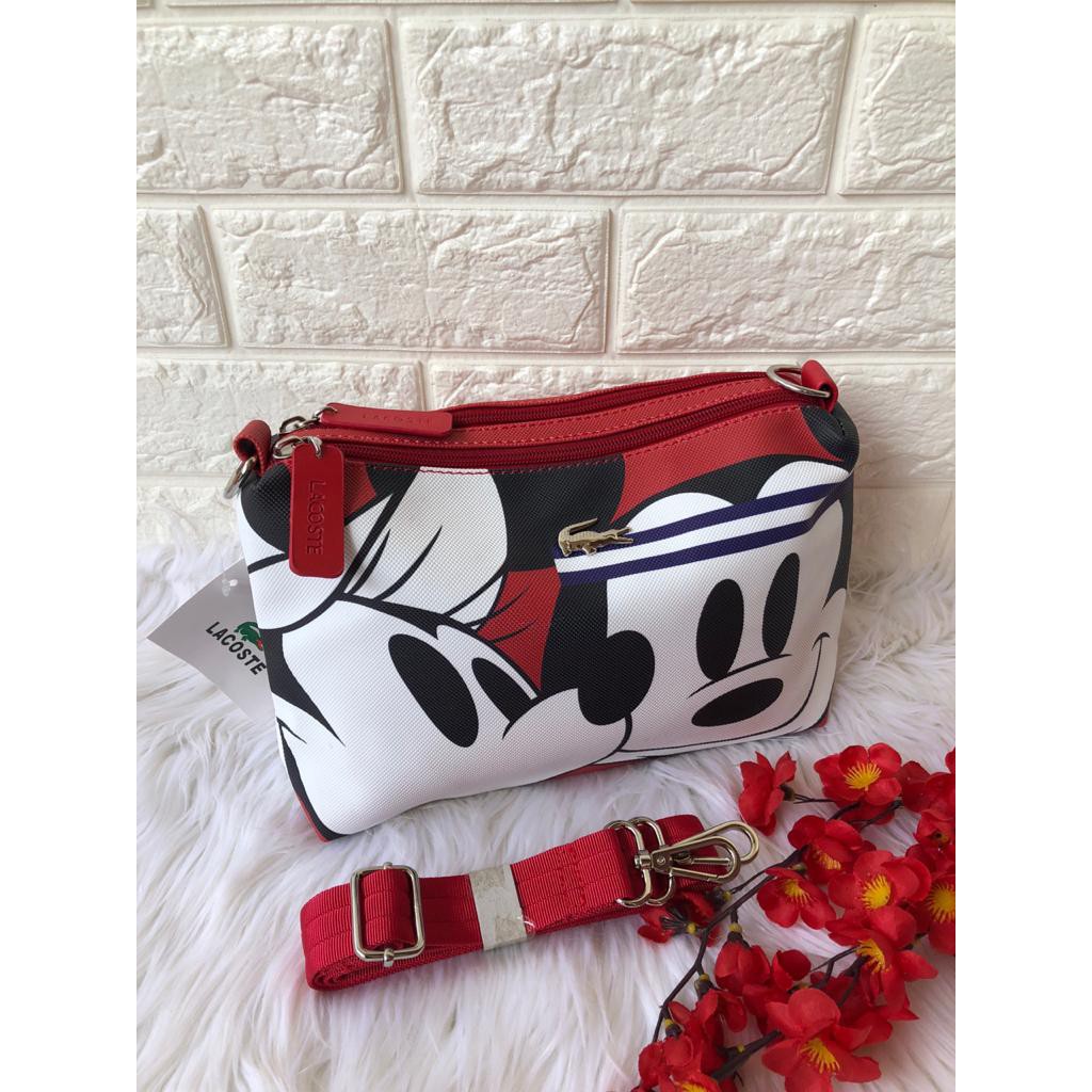 Lacoste Sling Bag Mickey  2 ruang