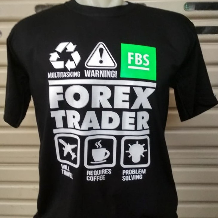 TRADER KAOS FOREX TRADER FBS INVESTOR CUSTOM LENGAN PENDEK HITAM