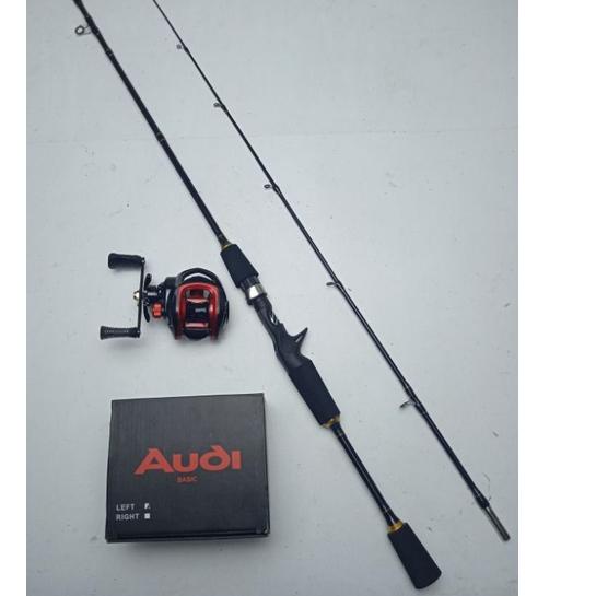 LANGSUNG ATC.. satu set Bc casting drag 10 kg joran 180 cm premium murmer kuat