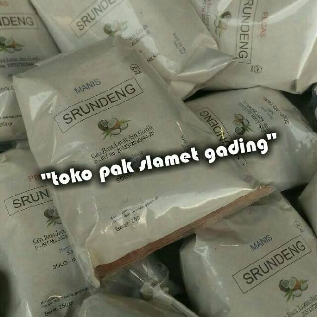 

Srundeng ragi Oleh2 khas solo uenak