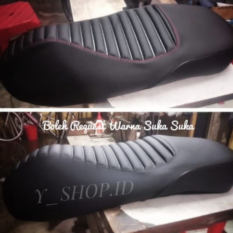 Cover Kulit Jok Motor Custom Vespa Primavera Sprint Gts Lx S Kulit MBtech Ori