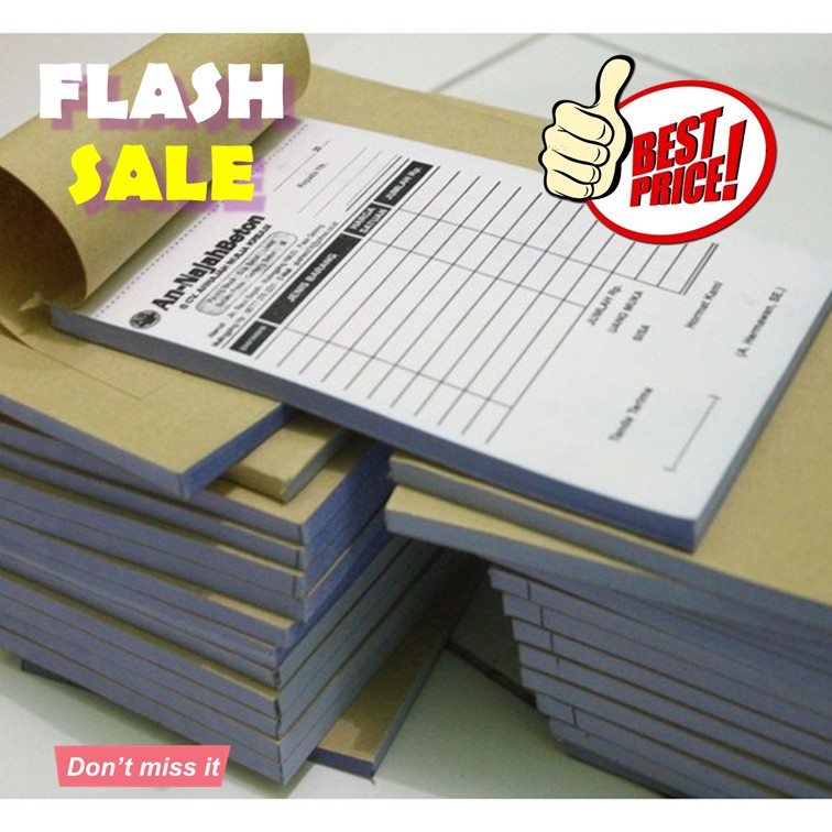 

Cetak Nota/Nota Custom/Nota Kontan/Nota Olshop/Nota Murah 5Ply Ukuran 1/3 Folio Perforasi FreeDesign