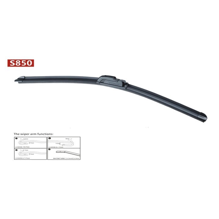 Skeleton Wiper 14&quot; 15&quot; 16&quot; 17&quot; 18&quot; 19&quot; 20&quot; 21&quot; 22&quot; 24&quot; 26&quot; SKT-WBS850