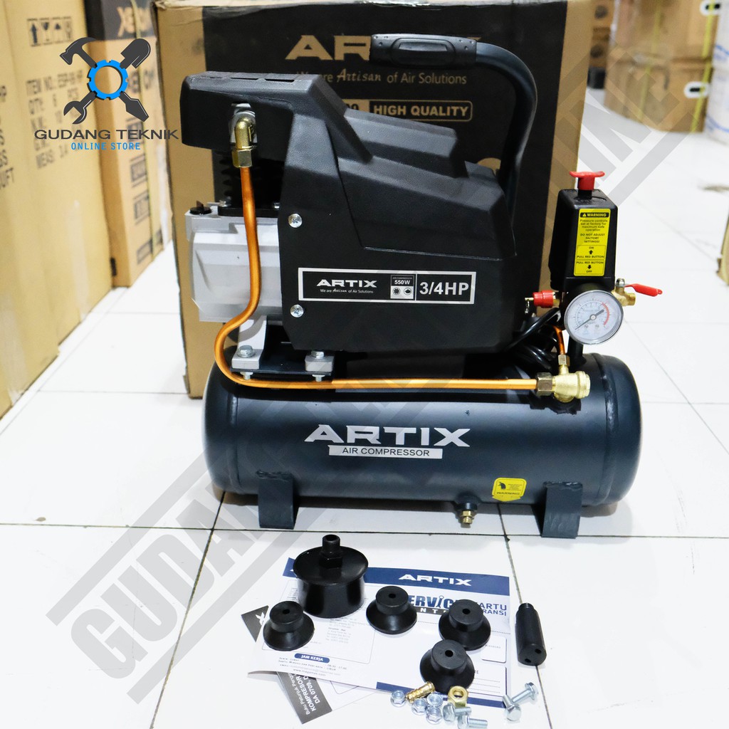 Kompresor Angin Udara ARTIX DA0790 9L  / Mini Air Compressor Portable 3/4Hp 9 Liter DA 0709 ARTIX