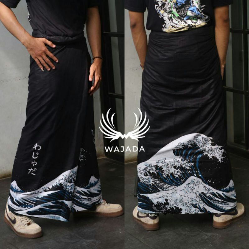 SARUNG BATIK EXCLUSIVE MOTIF ASTRONOT OMBAK JEPANG TERBARU MERK WAJADA 2022