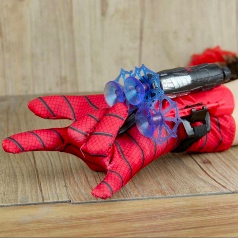 Mainan anak tangan spider jaring spiderman / Set Hand Glove Tembakan Spider / mainan edukasi anak belajar