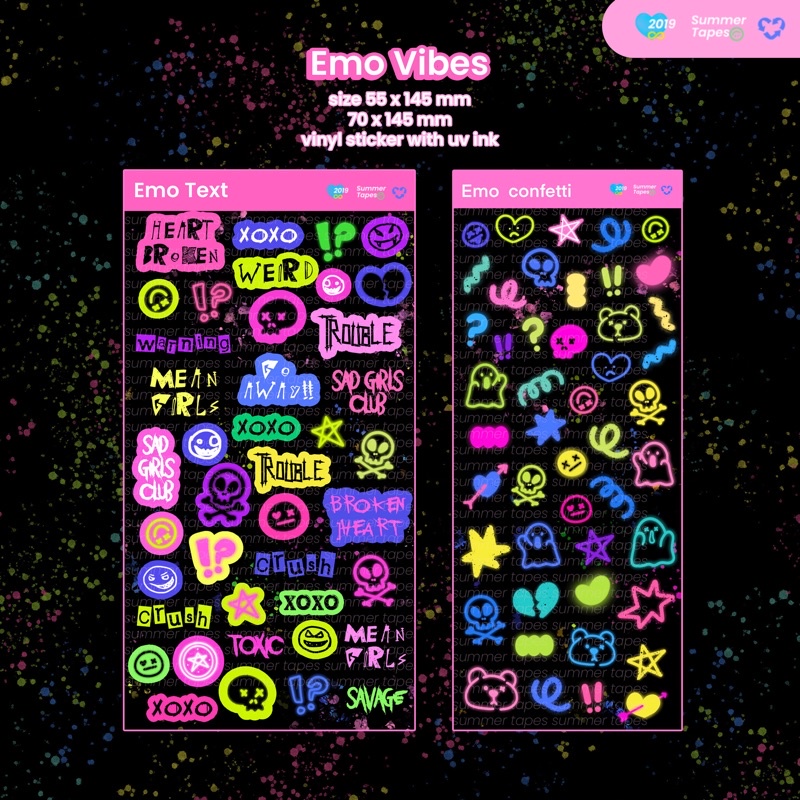 

Summer Tapes Emo Vibes Seal Sticker/Deco Sticker/Sticker Vibes