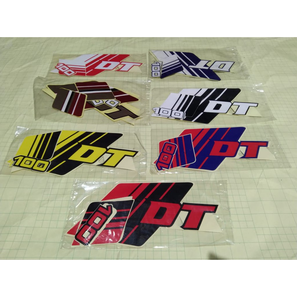 striping sticker Yamaha dt 100 DT100