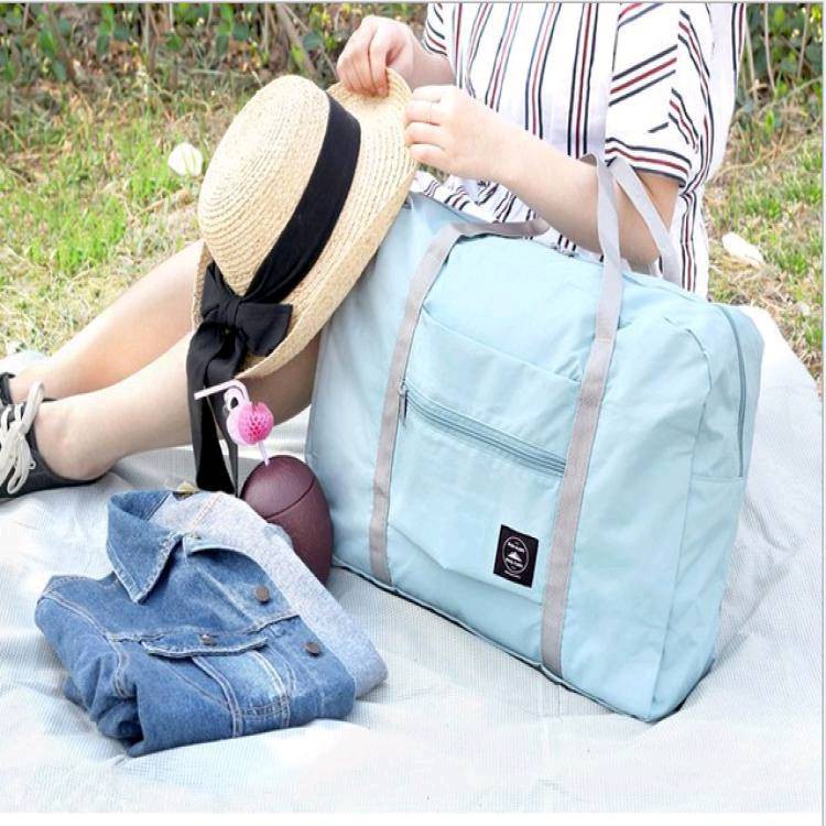 MOJI - TAs mudik Tas Travel / Travel Lipat Anti Air / Folding Bag Korea Bagasi Organizer / Tas Lipat Jinjing 32L / Tas Anti Air Termurah