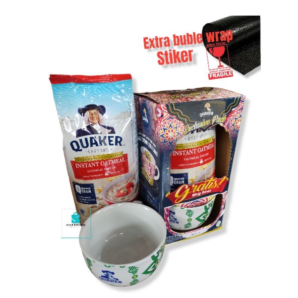 Quaker instant oatmeal 800gr exclusive pack(free mug bowl)