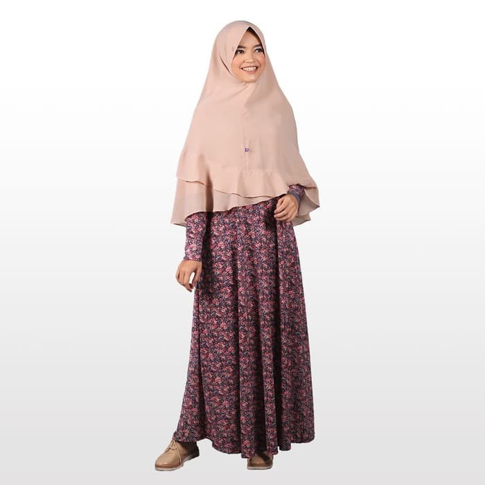 Rabbani - Gamis Dresslim Muslim Wanita Lazetha Z H4P diya - yellow grey, S Diskon