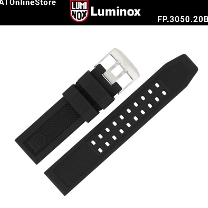 Tali Jam Luminox Rubber Luminox Navy Seal 3050 3080 Original - Silver Terbaru