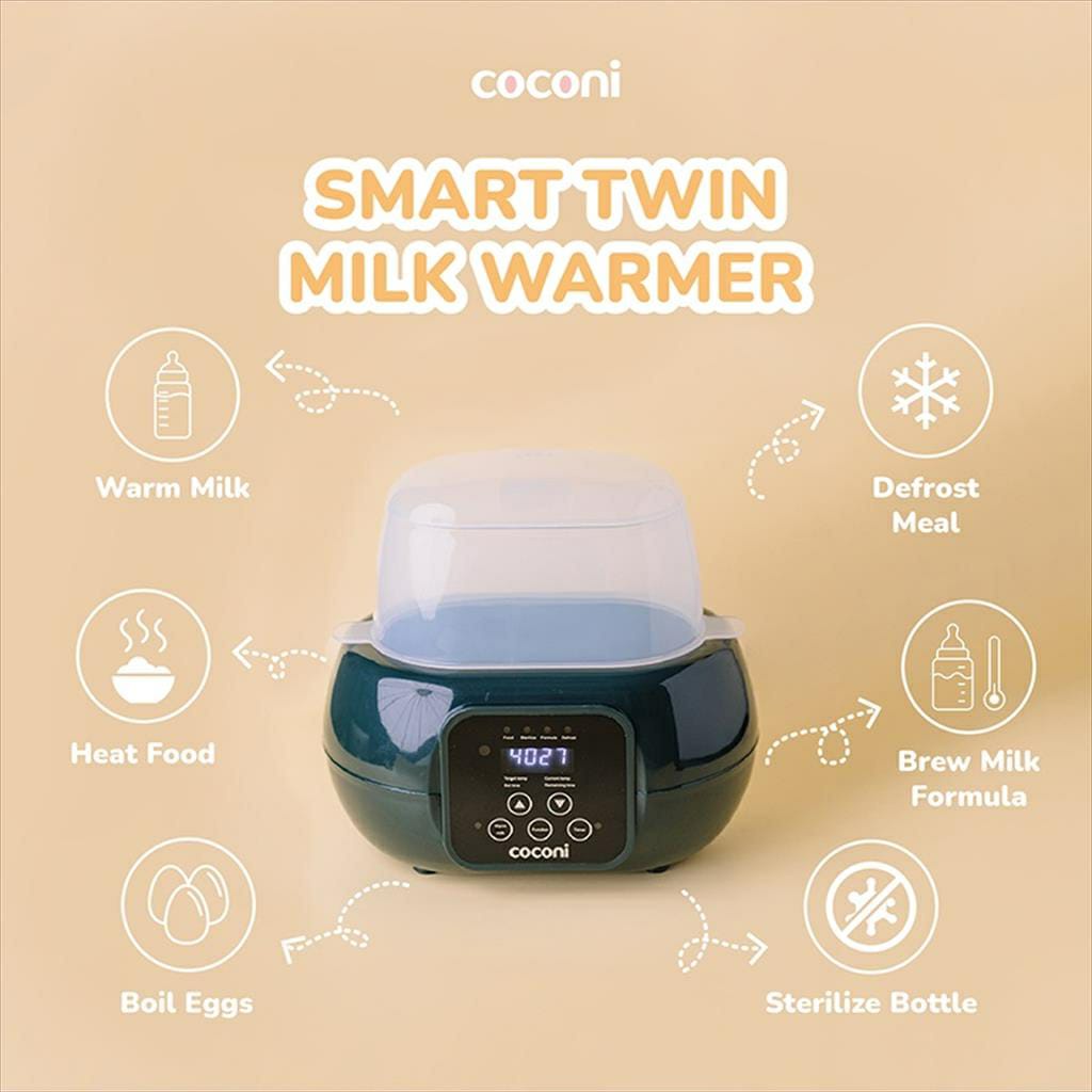 Coconi Smart Twin Milk Warmer - Penghangat ASI &amp; MPASI