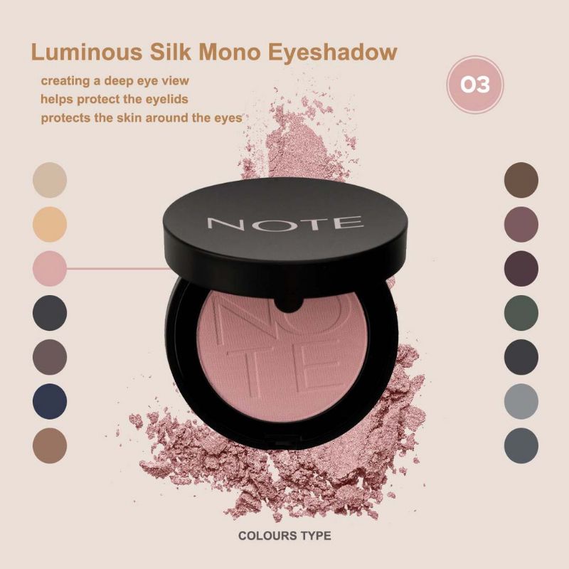 NOTE COSMETICS Luminous Silk Mono Eyeshadow