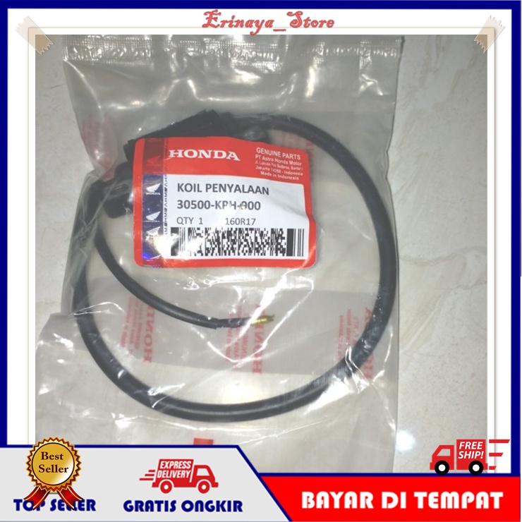 ORIGINAL AHM Kabel Koil Coil Penyalaan Motor Honda Kharisma Karisma Supra X 125 Karbu Old Lama KPH O