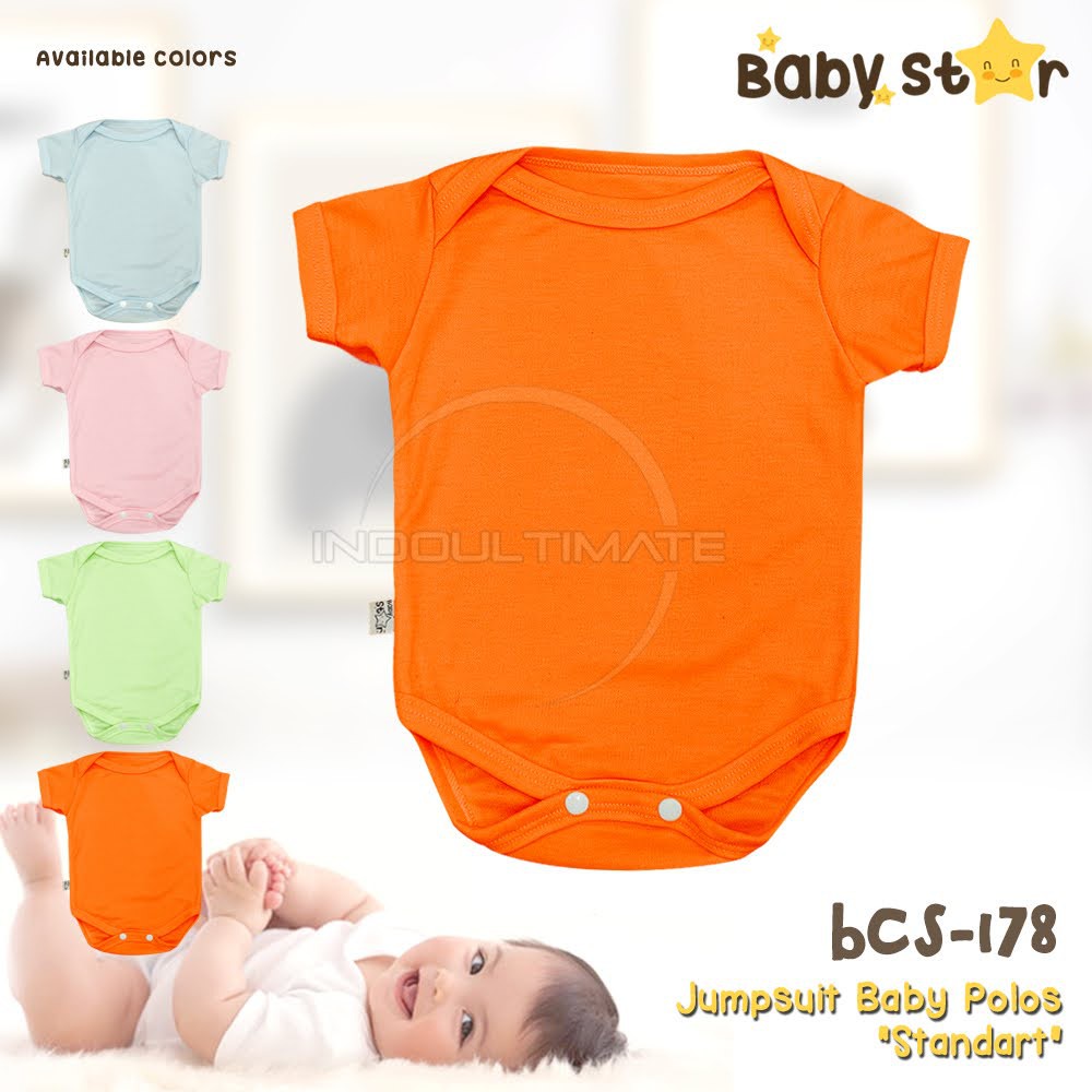 Baby Star Jumper Bayi SNI 0-6 Bulan-Orange