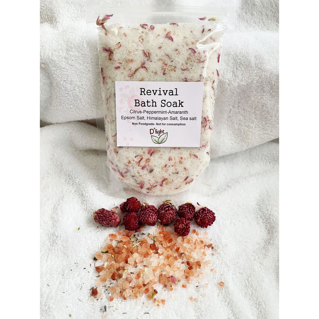bath soak / garam mandi /garam spa / garam rendam kaki / bath salt epsom salt himalaya salt sea salt