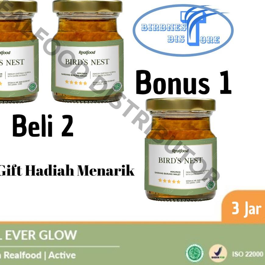 

SALE✅REALFOOD EVER GLOW EXTRA KURMA ISI 3 ( Minuman sarang walet )|RA7