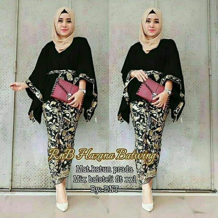 PROMO setelan rnb hazana batwing setelan rok batik