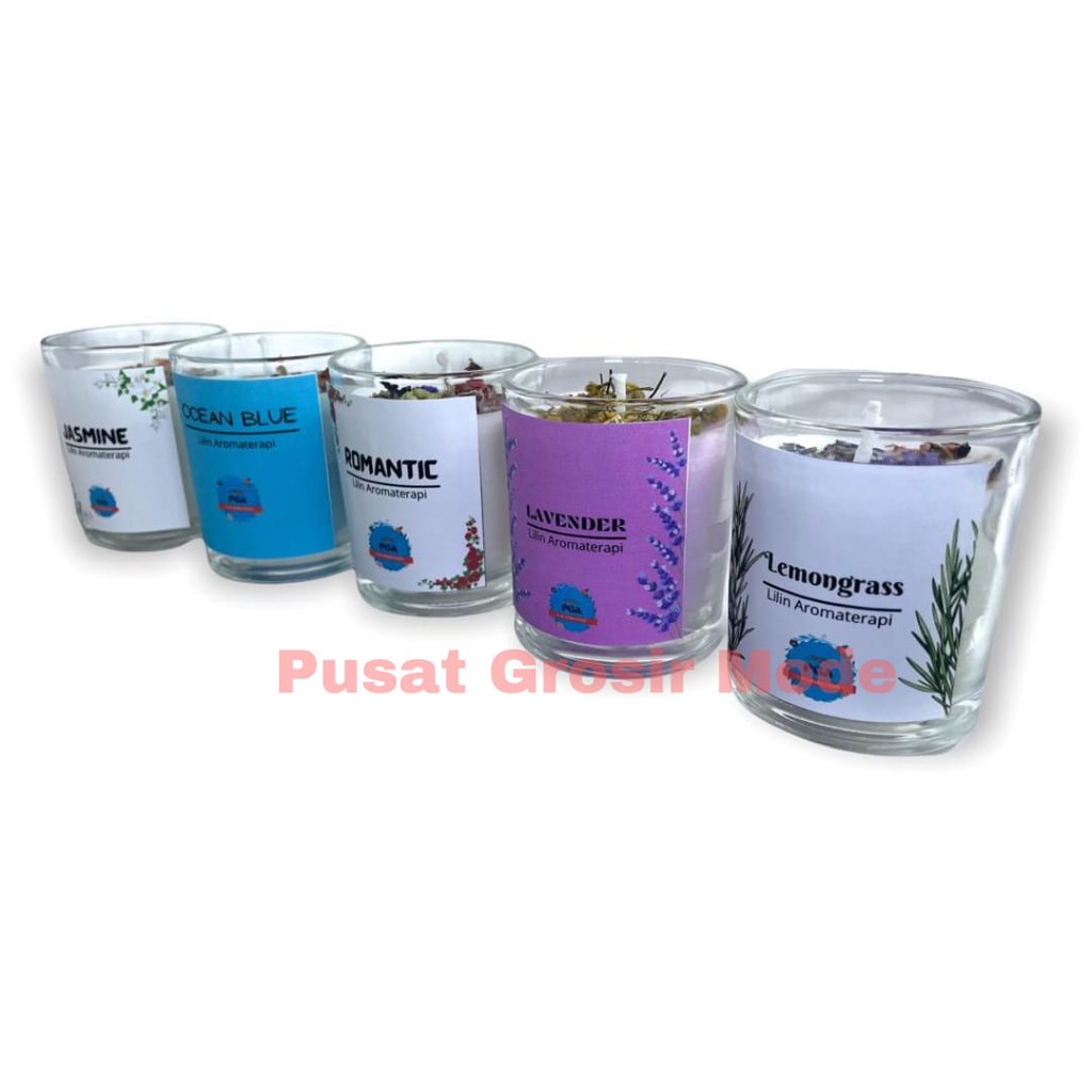 Lilin Aromaterapi 100% Natural Wax Aromatherapy Scented Candle Wangi PGM ST21