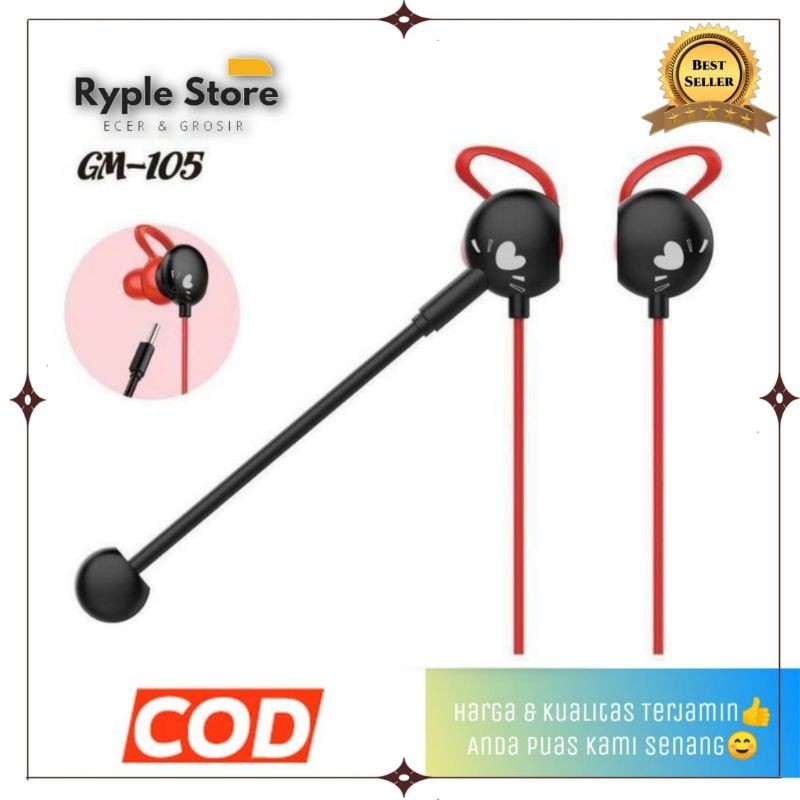 Headset Gaming YESPLUS GM-105 Pure Sound In Bass Earphone Gaming