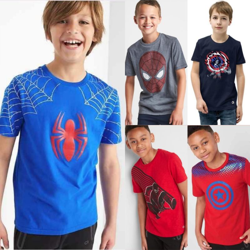 Kaos anak laki laki superhero gapfit