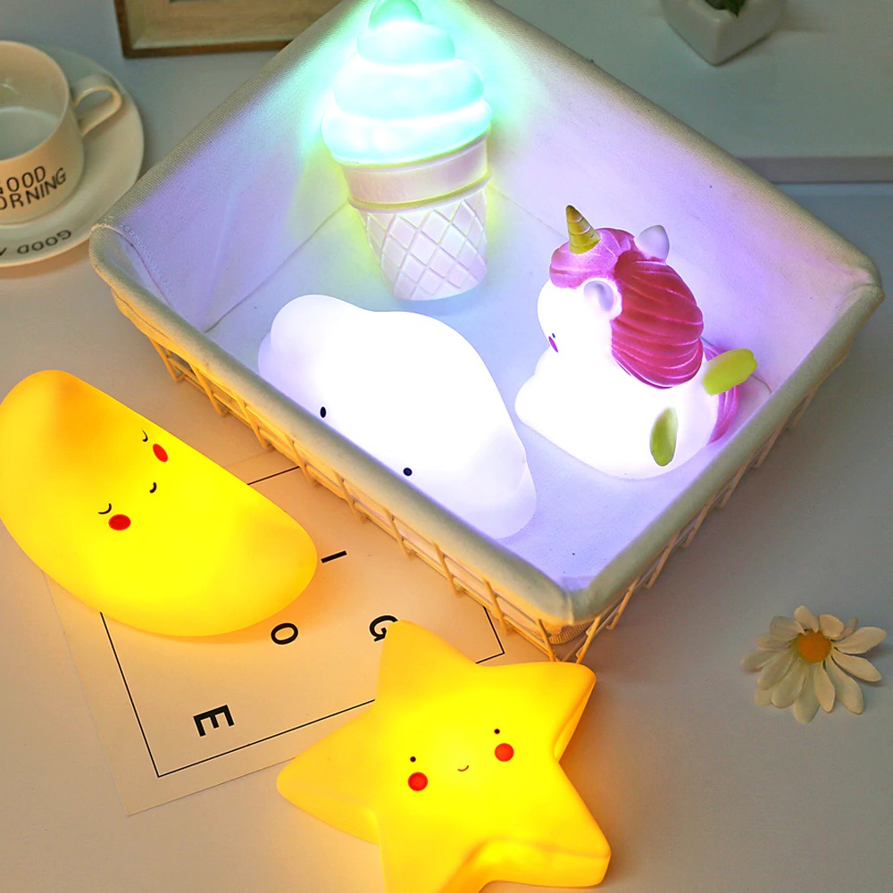 FGHGF Lampu Tidur Anak LED Light Cute Smiley Model Awan - FGH01