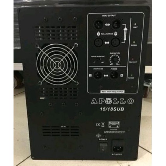 Power kit Mesin Speaker Aktif Subwoofer Apollo Super Bass 2000 Watt  Original
