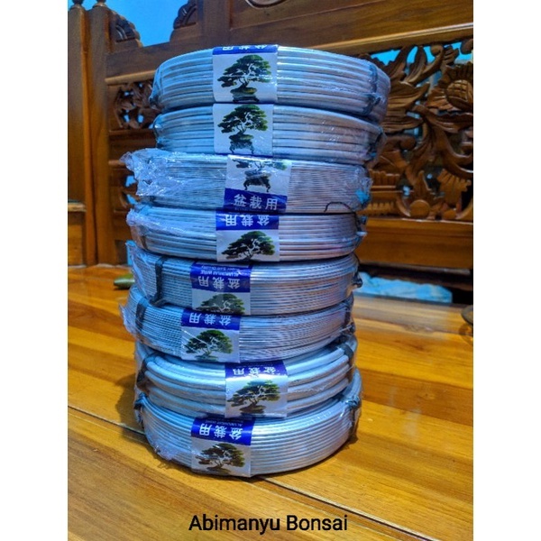 Kawat bonsai alumunium 1 roll berbagai ukuran