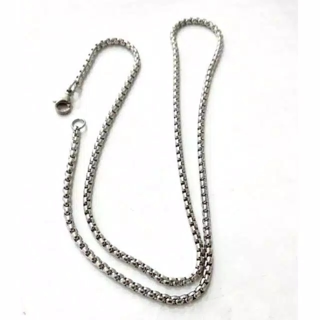 Kalung titanium model Rolllo 100% anti karat dan anti luntur