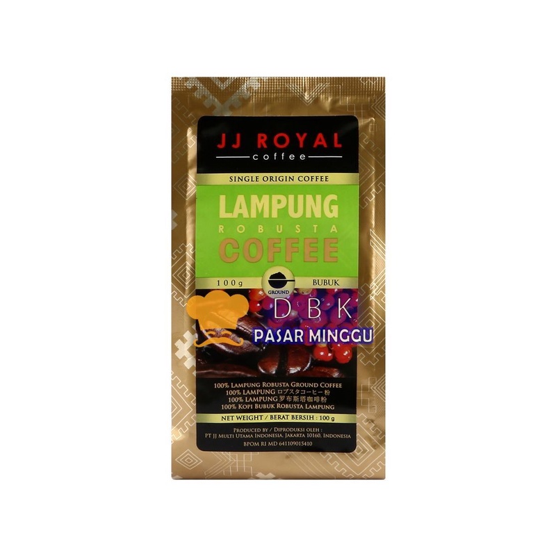 

KOPI JJ Royal Lampung 100% pure kopi bubuk robusta lampung ground bag