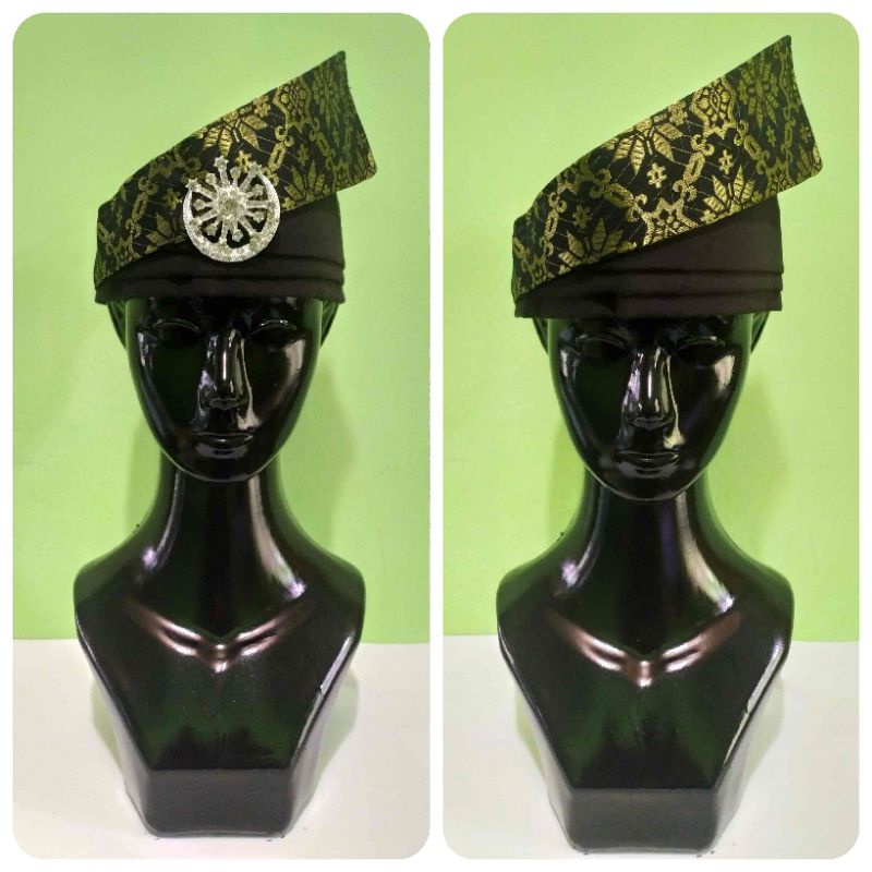 Tanjak Tengkolok Destar Asli Melayu Riau - Malaysia | Model Tanjak Dendam Tak Sudah | Warna Kombinas