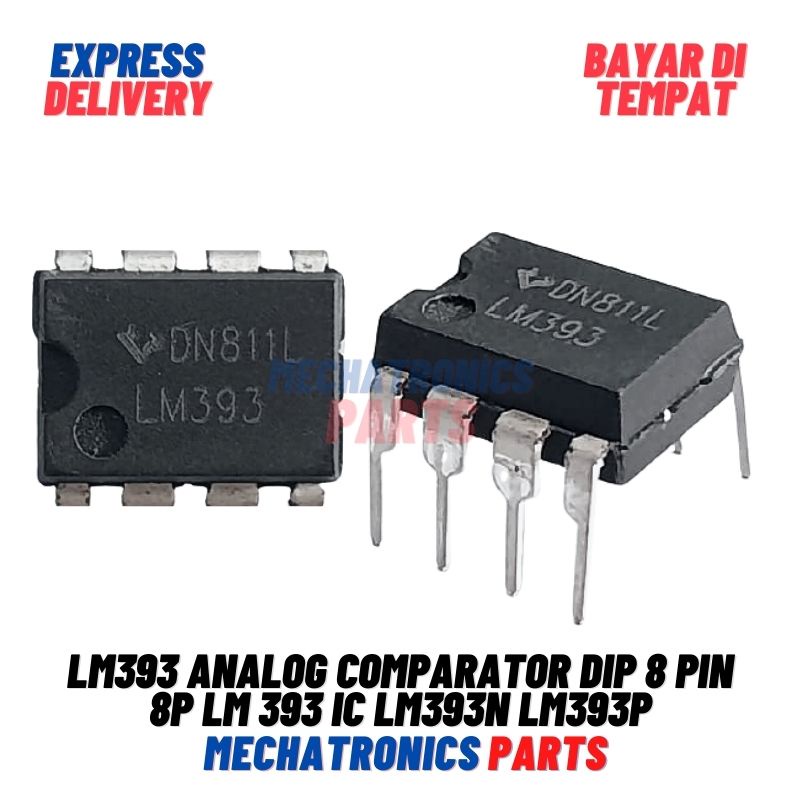 LM393 Analog Comparator DIP 8 Pin 8p LM 393 IC LM393N LM393P