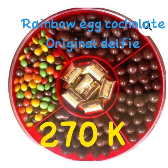 

Rainbow egg Cocholate delfie