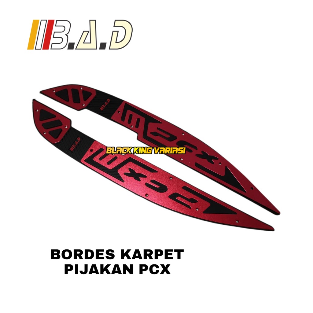 Bordes Karpet Pijakan Kaki CNC Honda PCX New 160 2021 HIGH QUALITY BAD