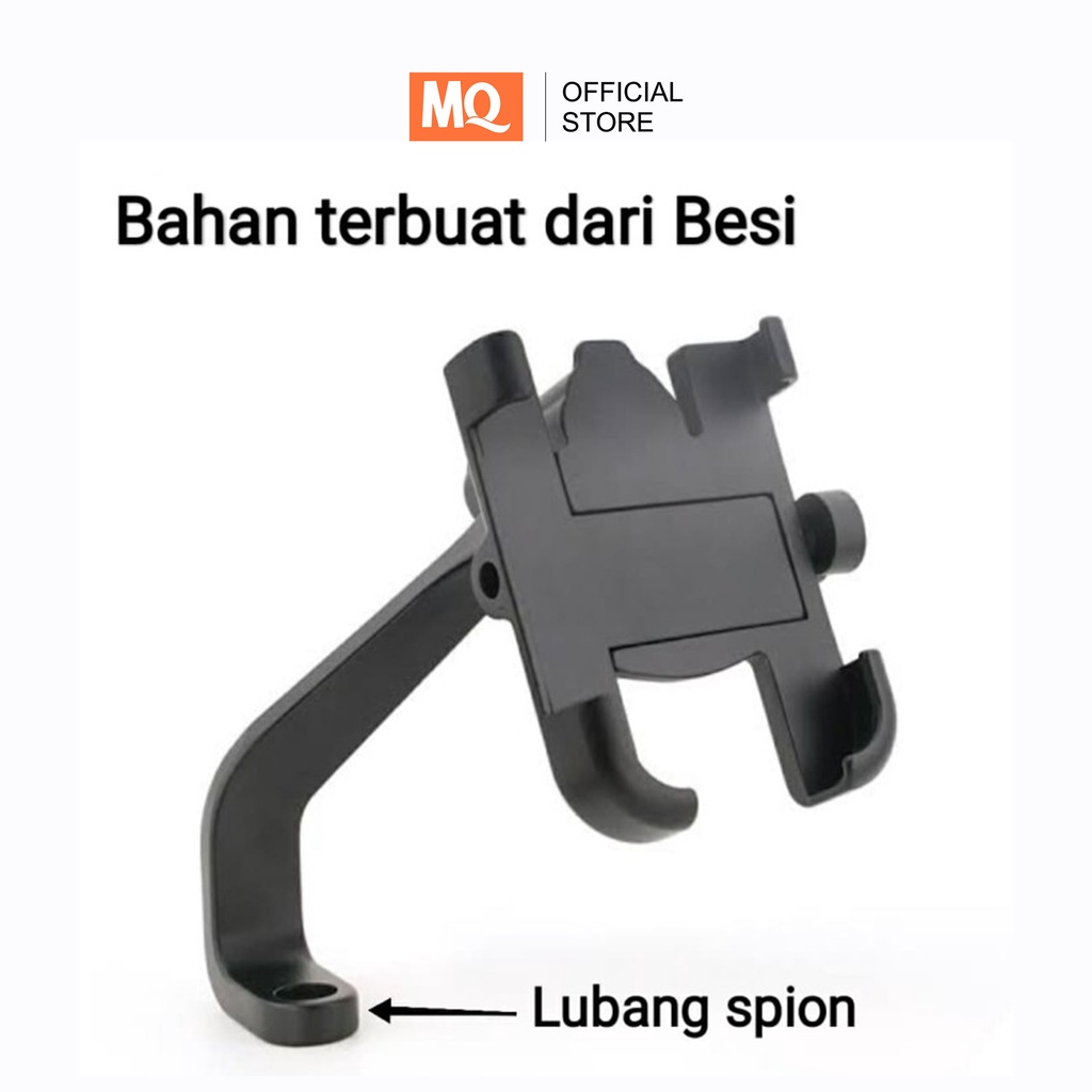 MQ Holder sepeda/Motor Handphone Holder Handle Bar Metal Sepeda Holder Universal Holder (MQ888)