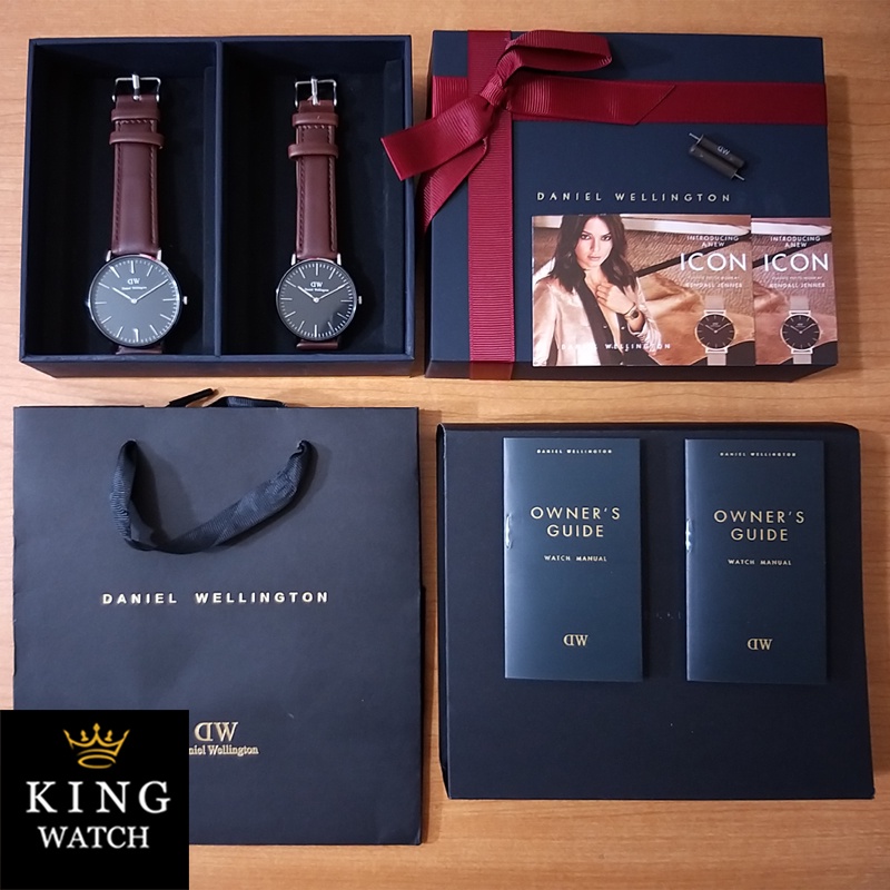 Jam Couple DW KULIT CLASIC WITH BOX ORIGINAL PROMO