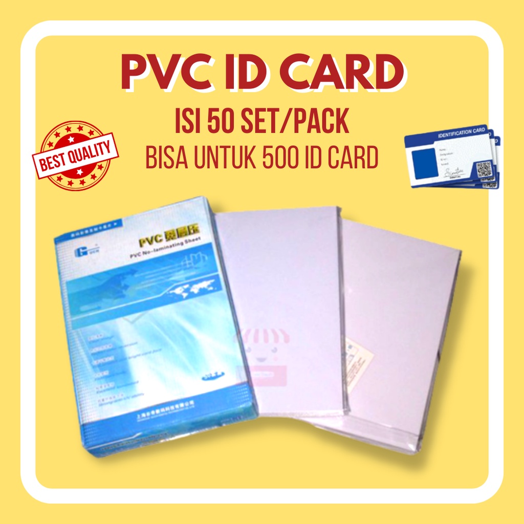 BAHAN / MATERIAL PVC ID CARD / SUPER WHITE GLOSSY