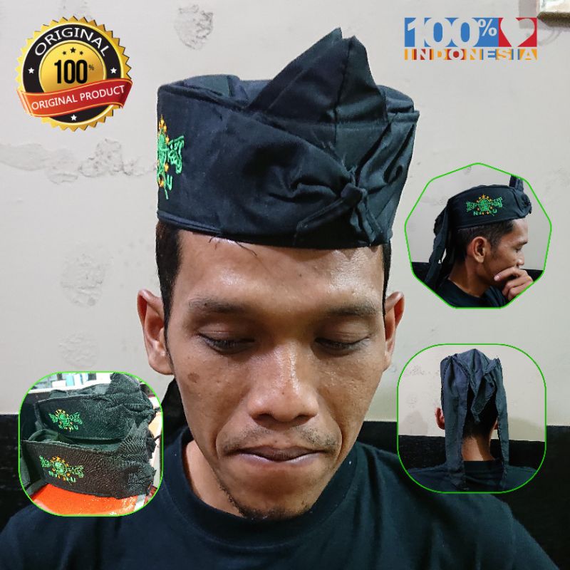 Blangkon Bordil NU Harga Termurah Kualitas Baik Bordil Hijau Kuningjgy6