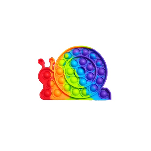 [TM] Pop it fidget toy Rainbow-Siput