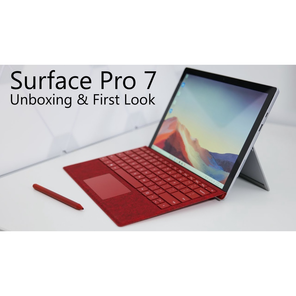 Microsoft Surface Pro 7 Intel i5 RAM 128GB BLACK / PLATINUM GARANSI RESMI bukan pro 8 pro 7 plus